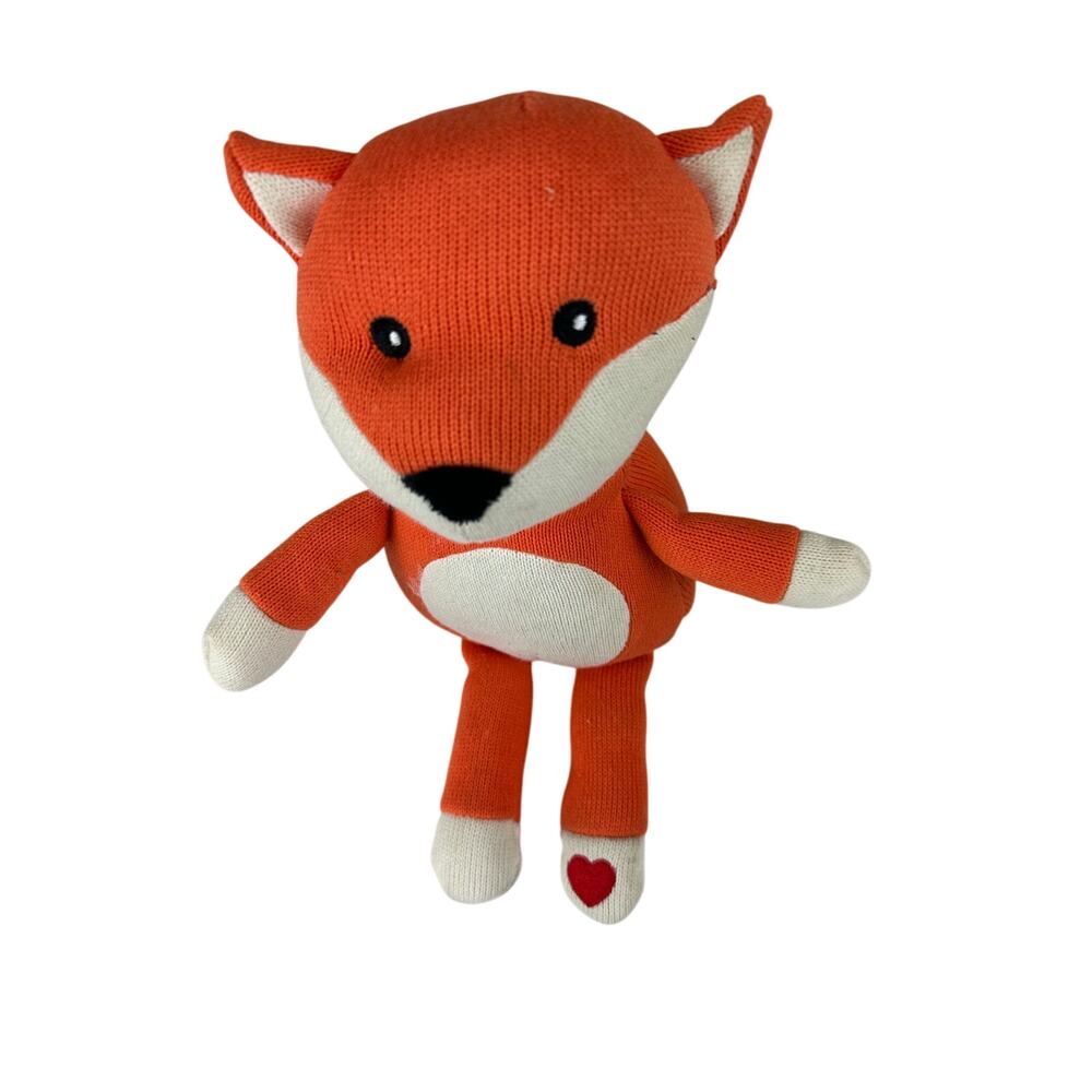 Whitman's Chocolates Orange FOX 11" Plush Knit Red Heart Russell